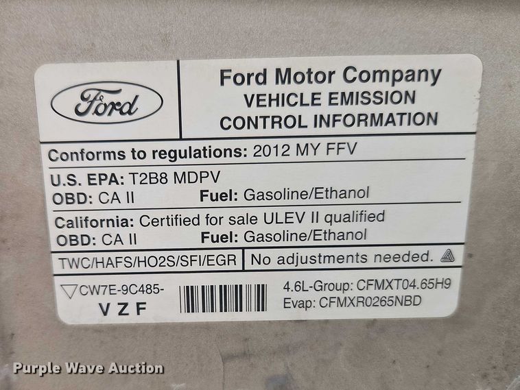 image for item EO7159 2012 Ford E250 van