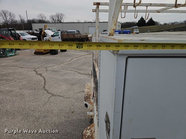 image for item EO7160 2002 Ford F350 Crew Cab utility bed pickup truck