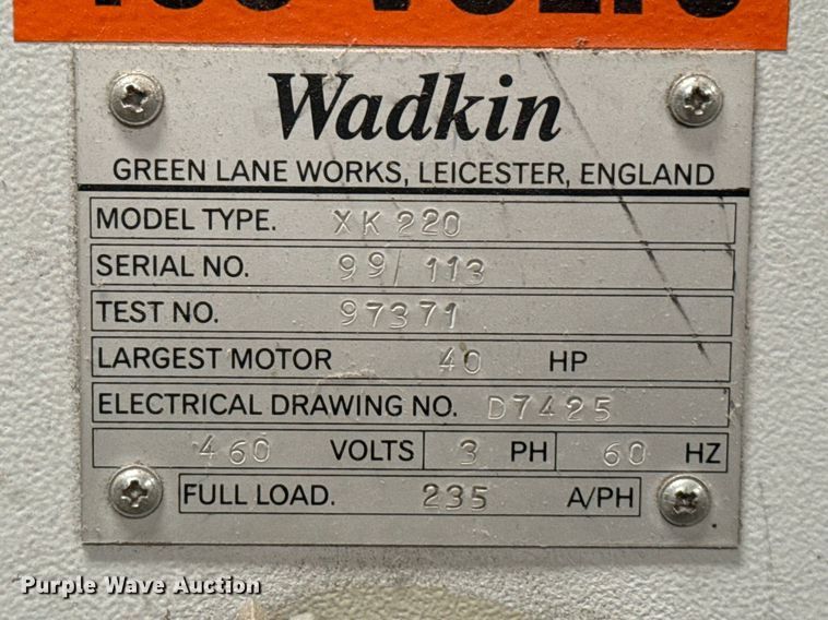image for item ES5994 Wadkin XK220 planer moulder