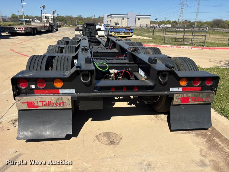 image for item ES8707 2007 Talbert T4DW60SA-HRG-1-T1 lowboy equipment trailer