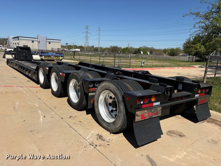 image for item ES8707 2007 Talbert T4DW60SA-HRG-1-T1 lowboy equipment trailer