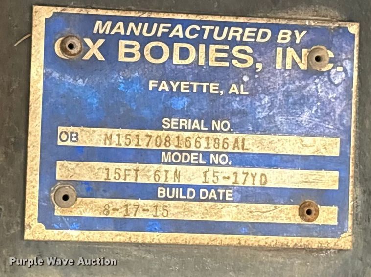 image for item ES8727 2016 Kenworth T370 dump truck