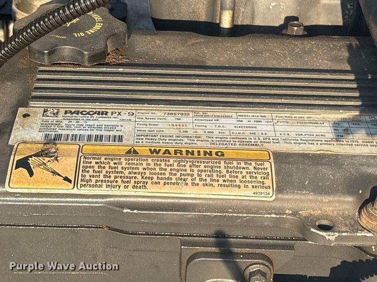 image for item ES8727 2016 Kenworth T370 dump truck