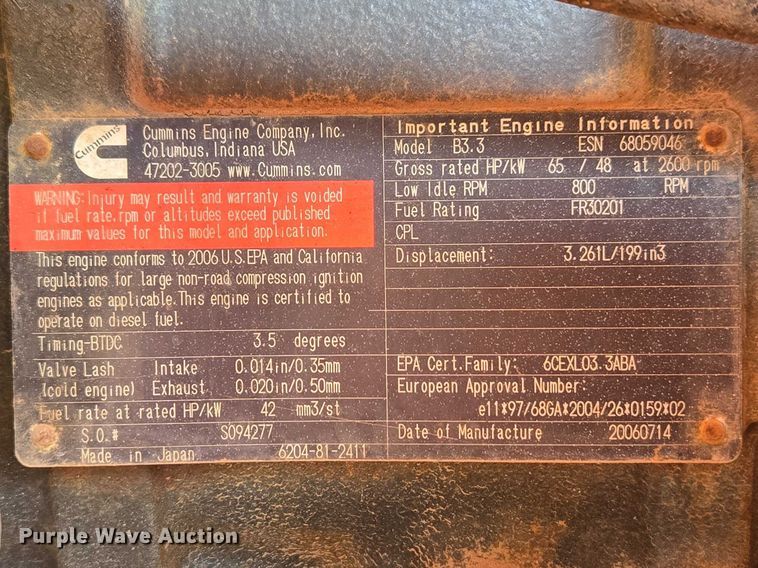 image for item ET1472 2007 Snorkel TB-42CU boom lift