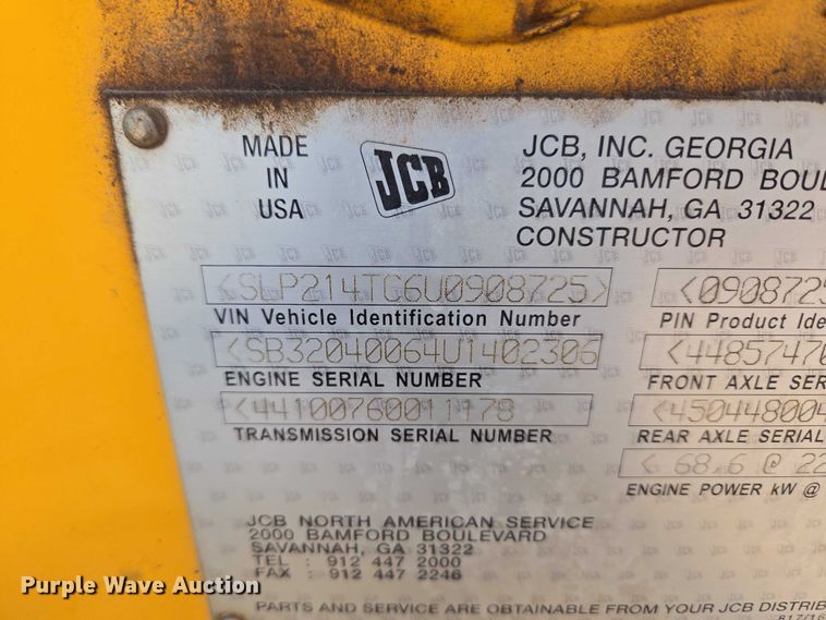 image for item ET1477 2006 JCB 3CX backhoe