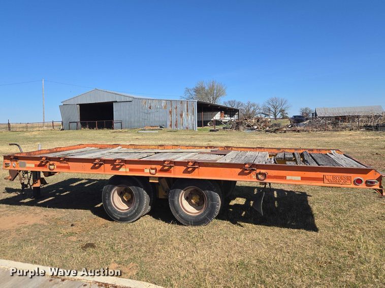 image for item ET1494 1978 Wisconsin Trailer CO. SD-12 tilt deck equipment trailer