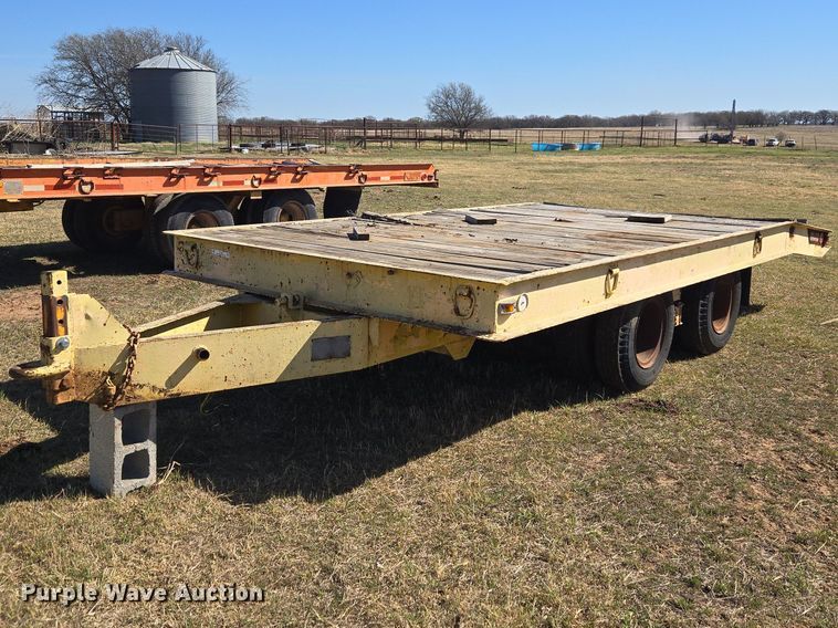 image for item ET1495 Miller tilt deck equipment trailer