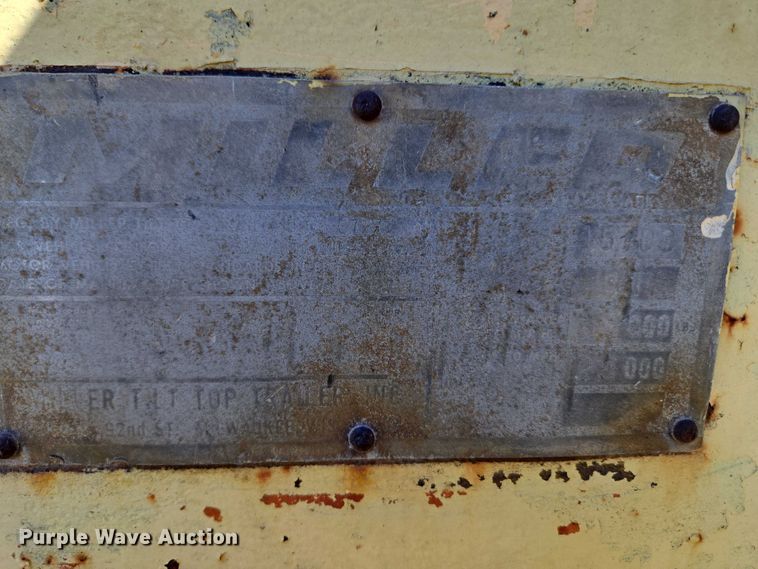 image for item ET1495 Miller tilt deck equipment trailer