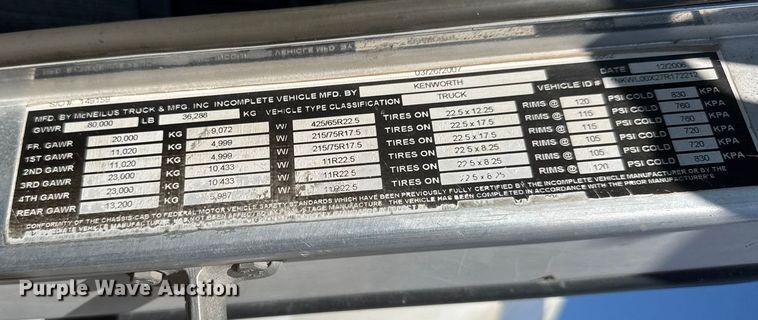 image for item ET1683 2007 Kenworth W900 ready mix truck