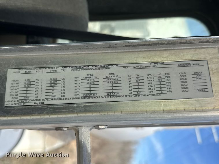 image for item ET1706 2006 Kenworth W900B ready mix truck