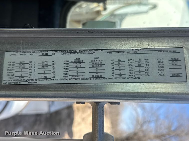 image for item ET1707 2006 Kenworth W900B ready mix truck