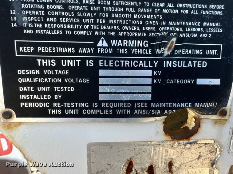 image for item ET1811 2007 Ford F450 Super Duty XL bucket truck