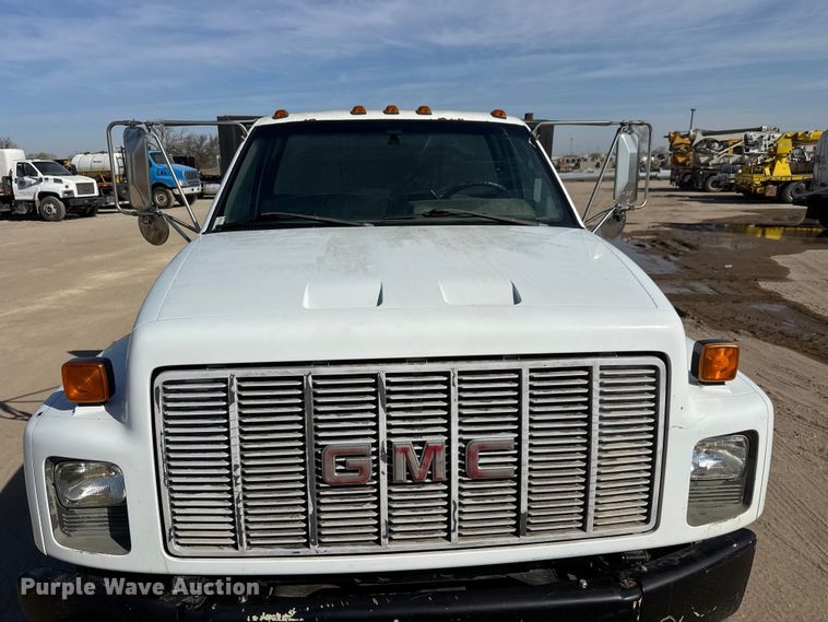 image for item ET1815 2000 GMC C6500 dump flatbed truck