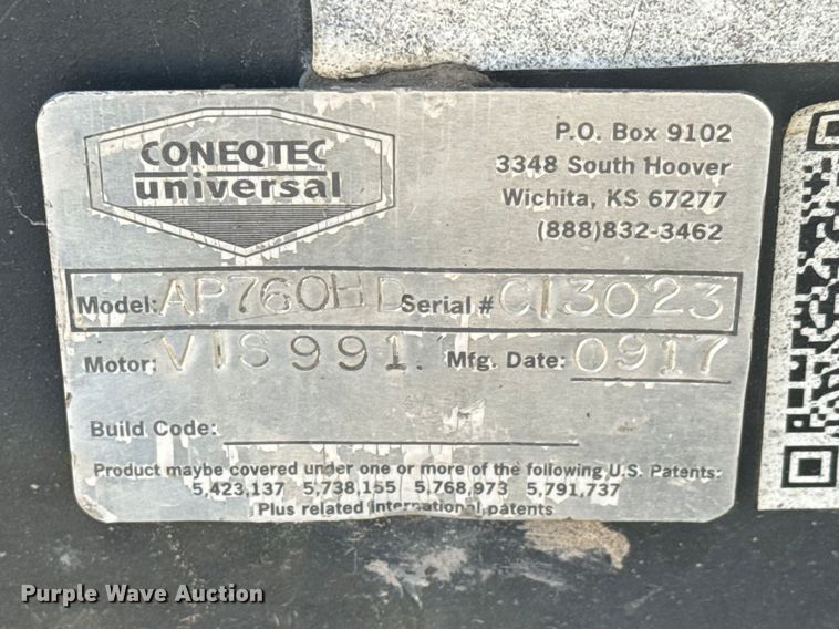 image for item ET1816 2017 Coneqtec AP760HD skid steer cold planer