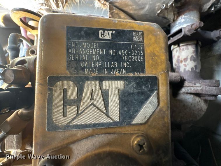 image for item ET1848 2015 Caterpillar 303.5E2 CR mini excavator