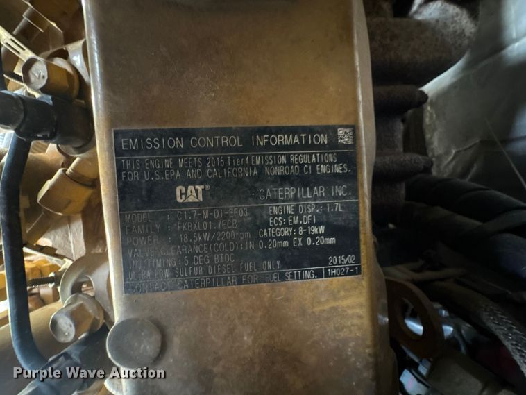 image for item ET1848 2015 Caterpillar 303.5E2 CR mini excavator