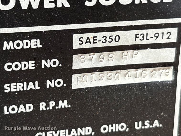 image for item EU0409 Lincoln SAE-350 F3L-912 welder/generator