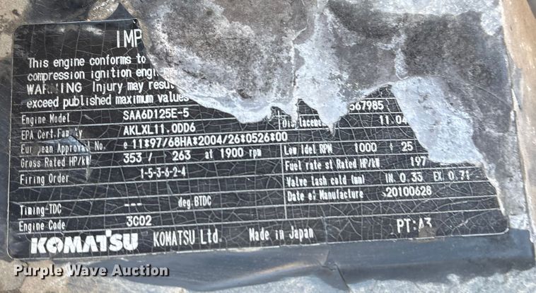 image for item EU7130 2011 Komatsu PC450 LC-8 excavator