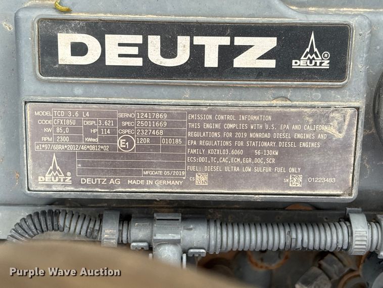 image for item EU7466 2019 Wacker Neuson RC110 single drum vibratory roller