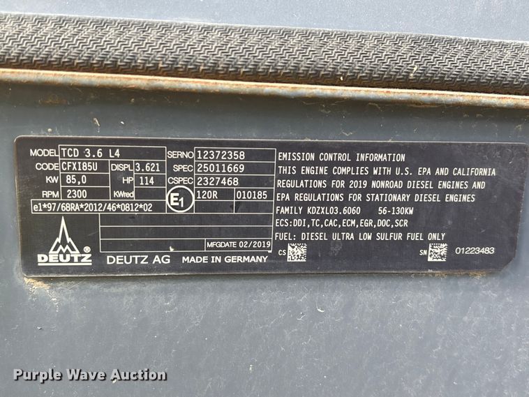 image for item EU7467 2019 Walker Neuson RC110 single drum vibratory roller