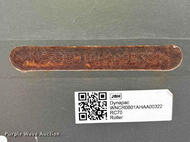 image for item EU7468 2018 Walker Neuson RC70 single drum vibratory roller