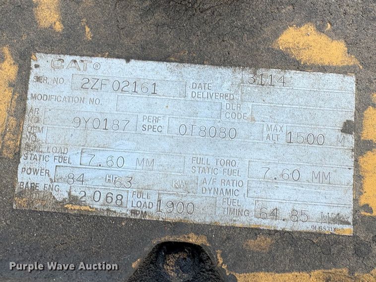 image for item EU8597 1991 Caterpillar E120B excavator