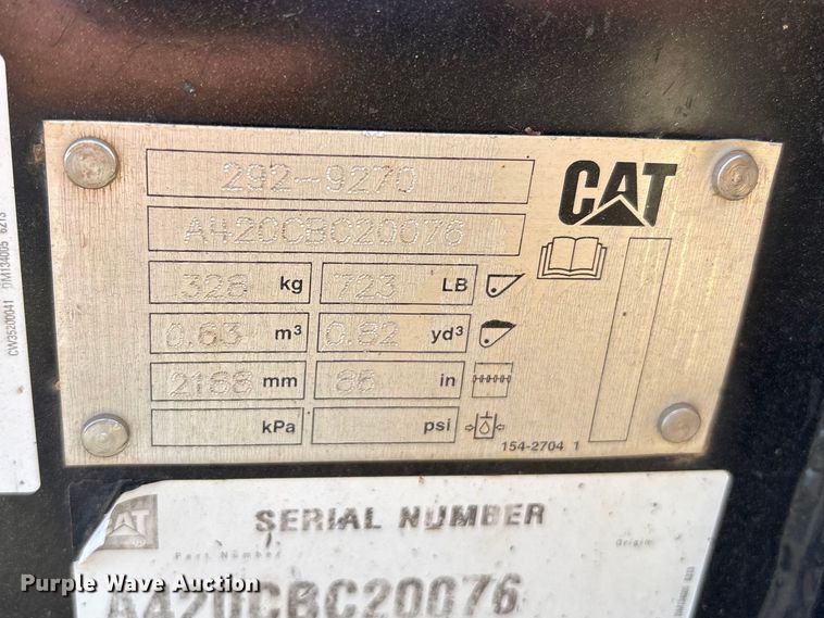 image for item EU8619 2020 Caterpillar 299D3 XE tracked skid steer loader