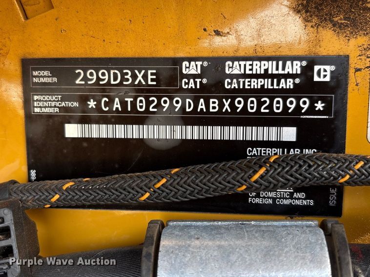image for item EU8619 2020 Caterpillar 299D3 XE tracked skid steer loader