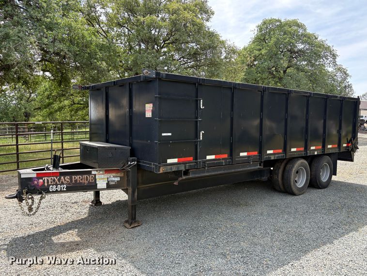 image for item EU8620 2018 Texas Pride DT82024KPH dump trailer