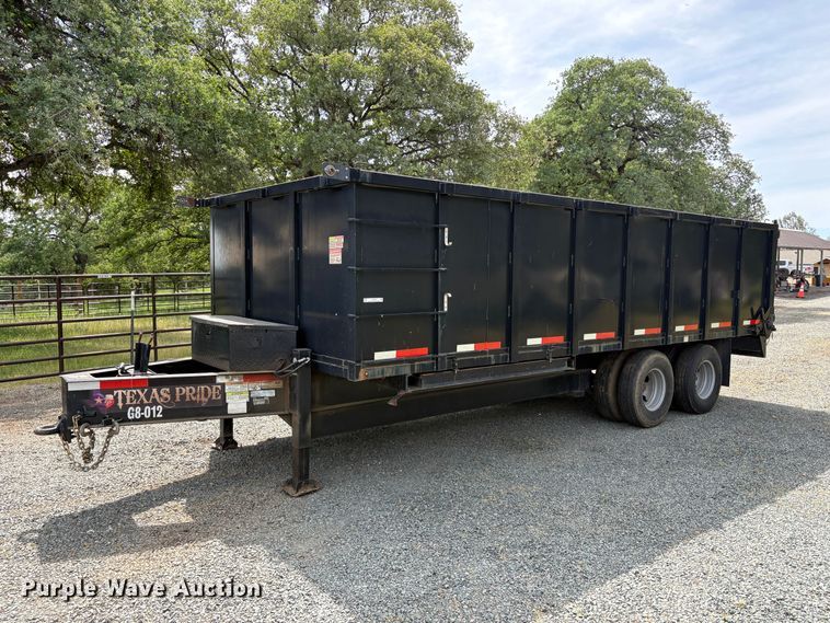 image for item EU8620 2018 Texas Pride DT82024KPH dump trailer