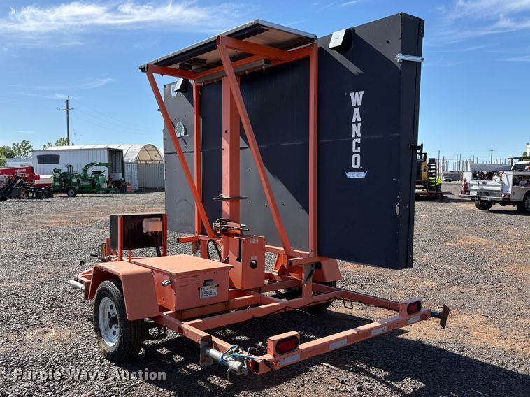 image for item EU8631 2008 WANCO WT-MB message board trailer