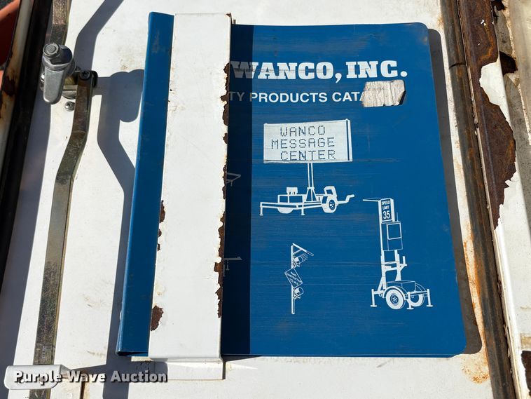 image for item EU8631 2008 WANCO WT-MB message board trailer