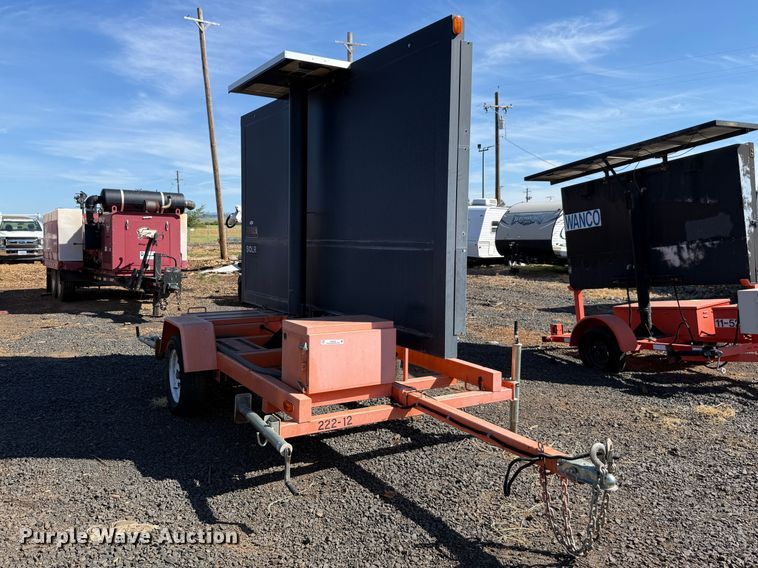 image for item EU8632 2016 American Signal Co message board trailer