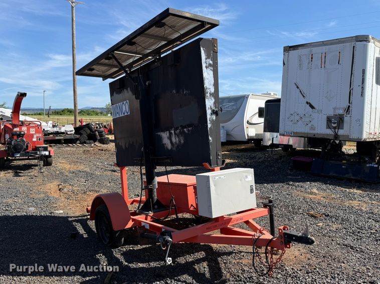 image for item EU8633 2011 WANCO Mini Matrix message board trailer