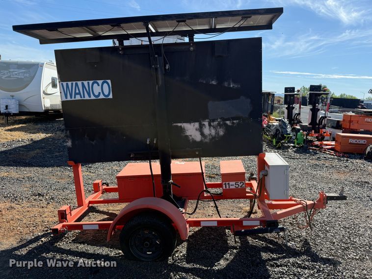 image for item EU8633 2011 WANCO Mini Matrix message board trailer
