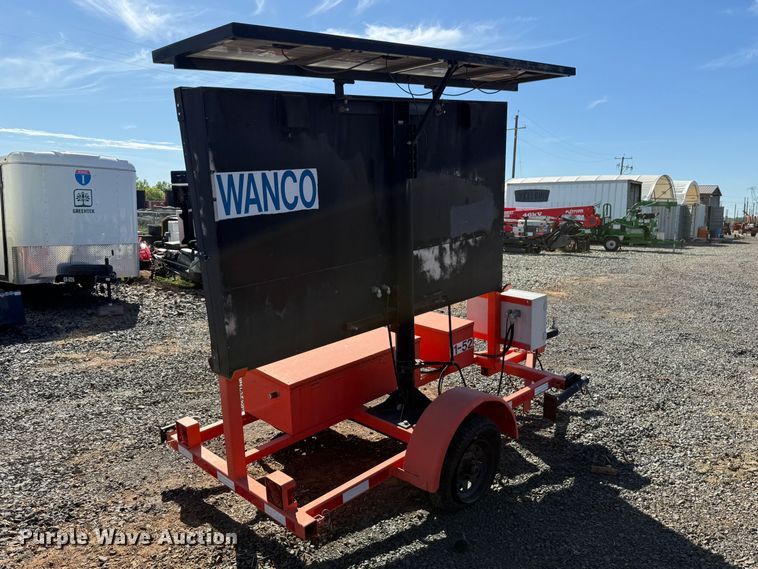 image for item EU8633 2011 WANCO Mini Matrix message board trailer
