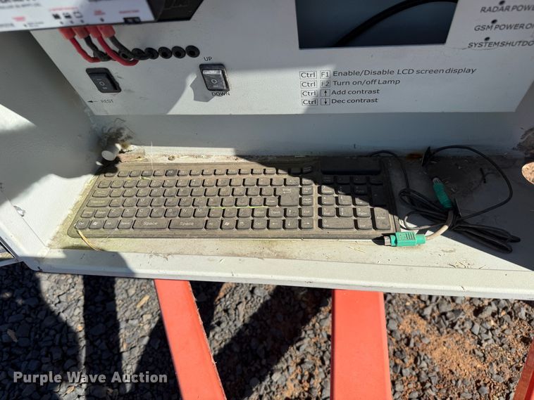 image for item EU8633 2011 WANCO Mini Matrix message board trailer