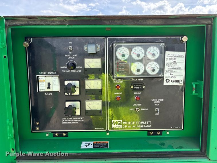 image for item EU8638 2013 Multiquip DCA-25SSIU4F generator