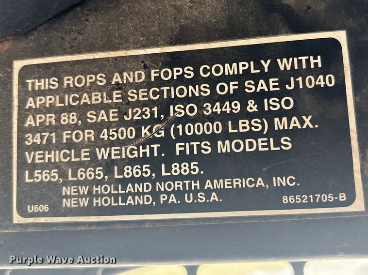 image for item EV2834 1996 New Holland LX885 skid steer loader