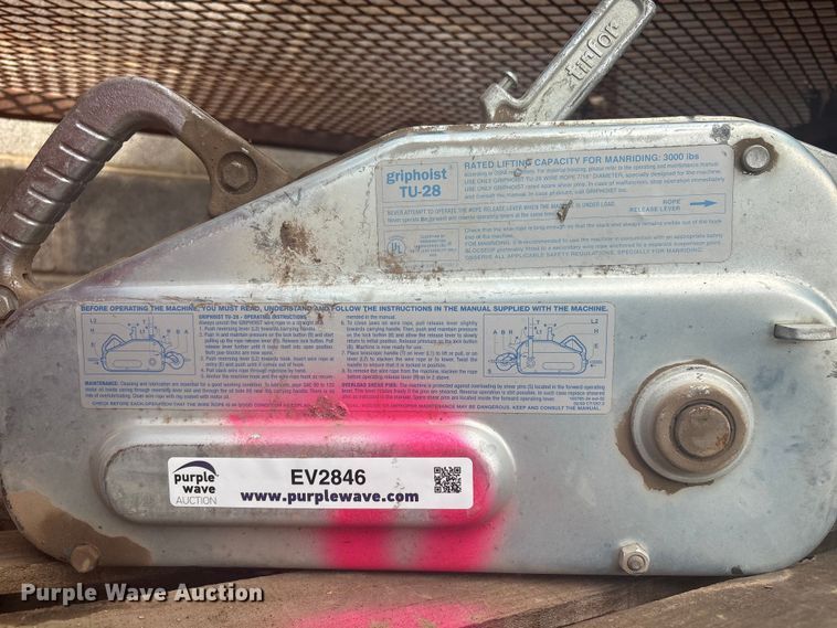 image for item EV2846 Griphoist TU-28 hoists