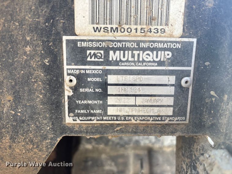 image for item EV2865 2022 Multiquip WTB16PD concrete buggy