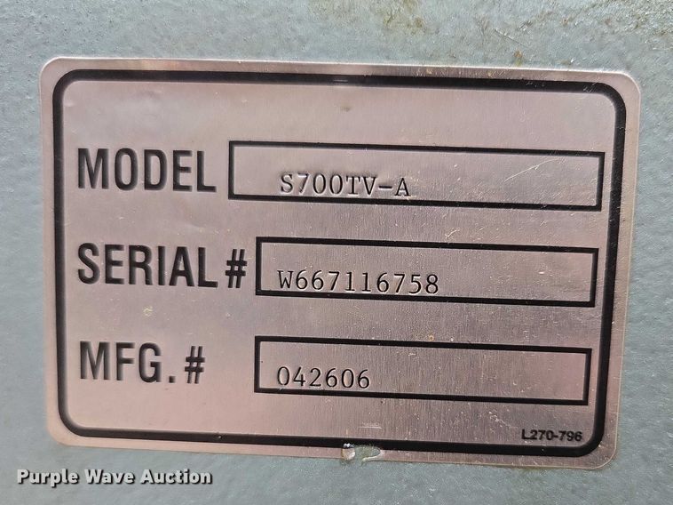 image for item EV5652 C-Aire S700TV-A air compressor