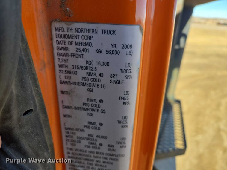 image for item EV5654 2008 International 7400 dump truck