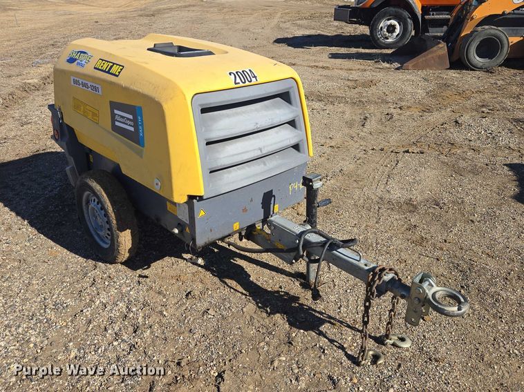 image for item EV5657 2018 Atlas Copco XAS110 air compressor