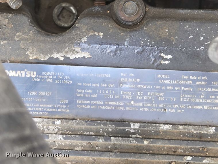 image for item EV5666 2013 Komatsu PC360LC-10 excavator