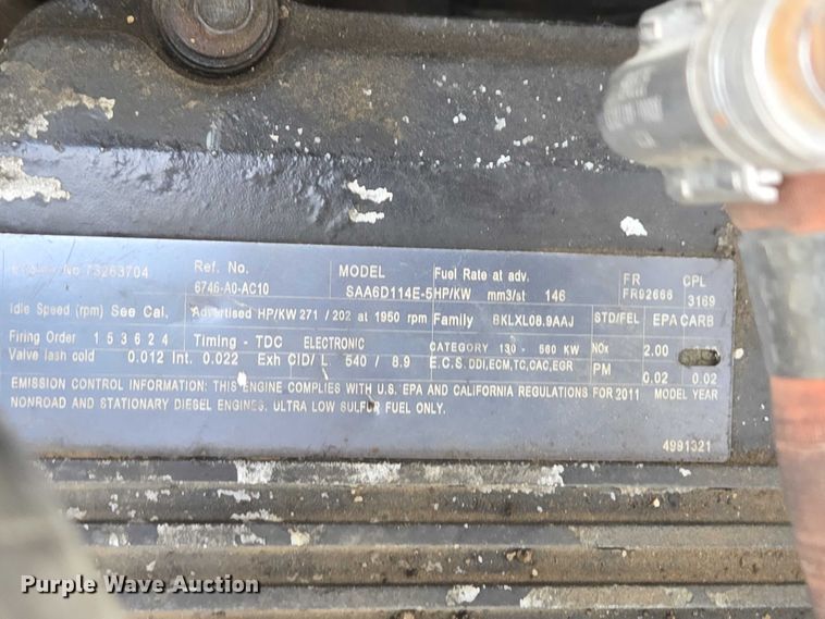 image for item EV5666 2013 Komatsu PC360LC-10 excavator