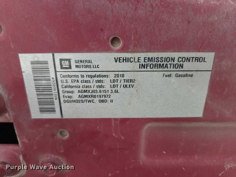 image for item EV5726 2010 Chevrolet Traverse SUV