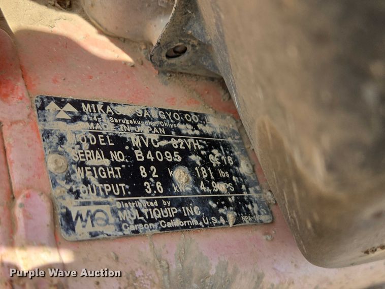 image for item EV5740 (2) plate compactors