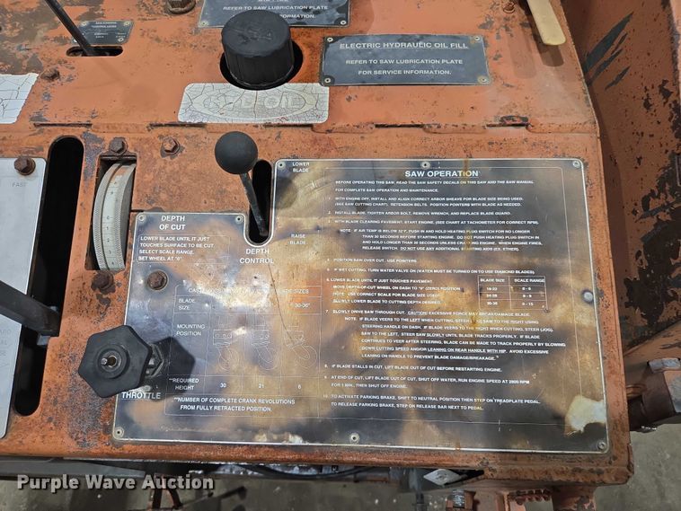 image for item EV5742 1994 Miller RRR70D concrete saw