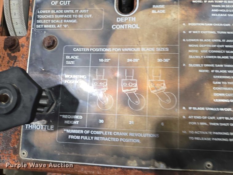 image for item EV5742 1994 Miller RRR70D concrete saw